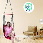Bright Red Cotton Jhula | Durable Hammock Swing for Indoor & Outdoor Relaxation