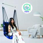 Single Seater Hanging Swing | Modern Blue Jhula for Indoor & Outdoor Comfort