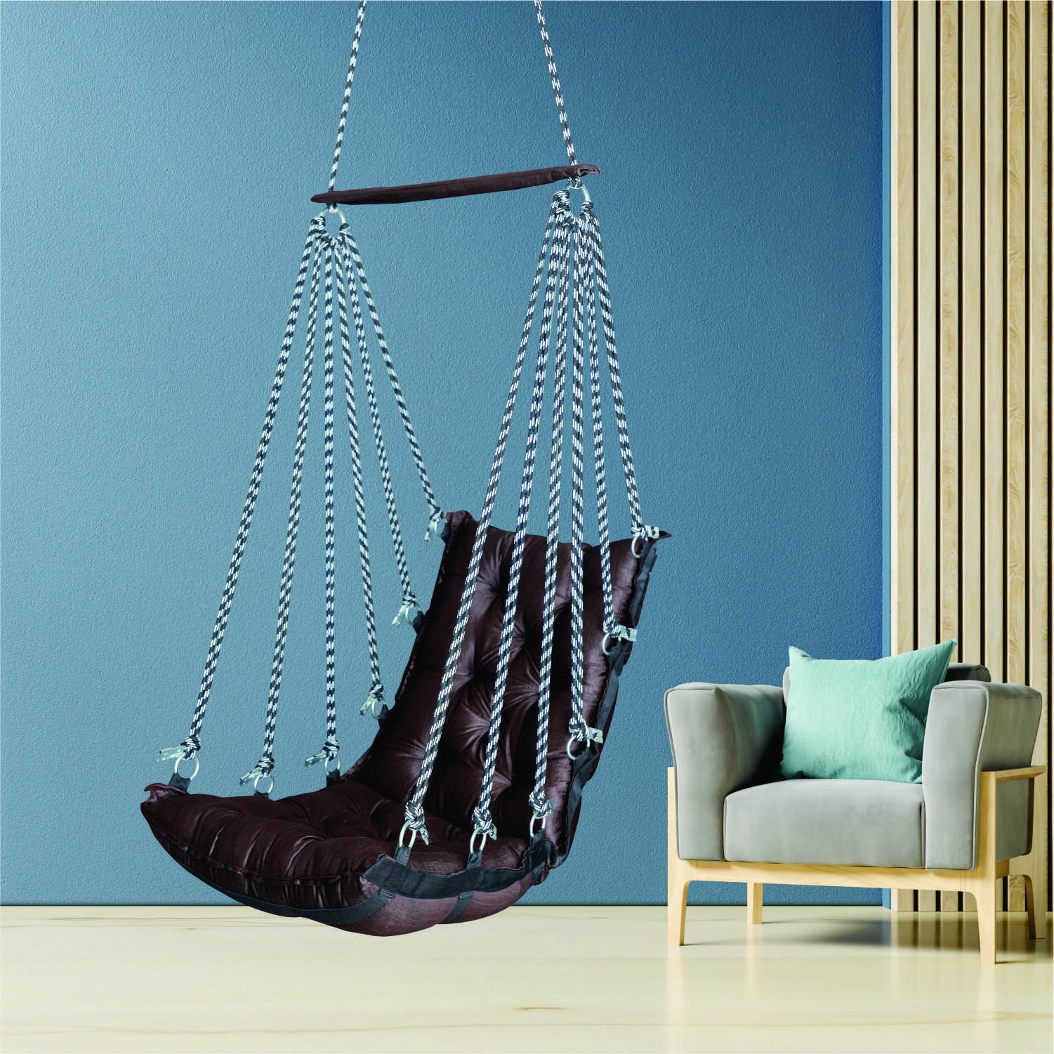Elegant Brown Jhula | Sturdy & Durable Swing Chair for Your Home