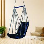 Cheerful Blue Jhula | Comfortable Indoor & Outdoor Hammock Swing | Supports 200 Kg