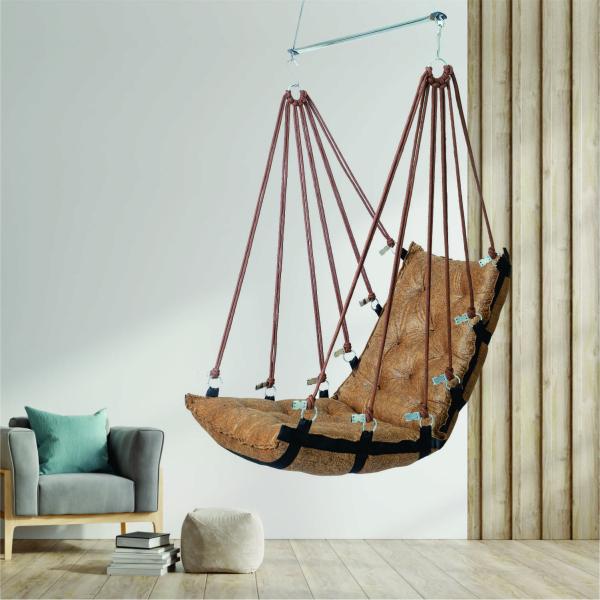 Luxury Golden Jhula | Premium Hammock Swing for Balcony & Living Room | Supports 200 Kg