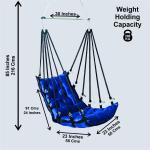 Single Seater Hanging Swing | Modern Blue Jhula for Indoor & Outdoor Comfort
