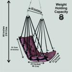 Soft Pink Jhula | Beautiful Hanging Swing for Balcony, Living Room & Indoor Use